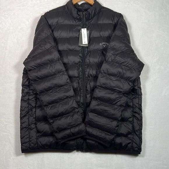 Callaway Golf Jacket performance Puffer‎ Full Zip Caviar Black NWT Men X-Large - Picture 4 of 8